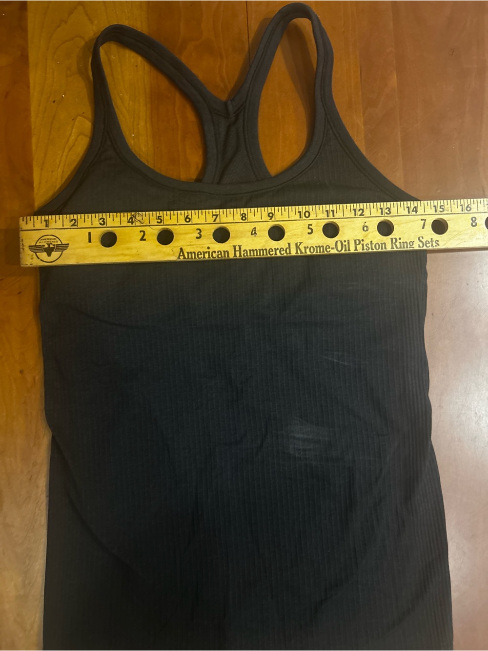 Lululemon Black Ribbed Tank Top size 8 - Picture 3 of 5